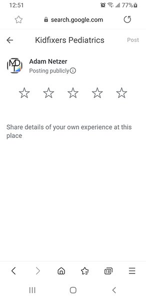 Kidfixers Google Review Screenshot