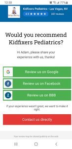 Kidfixers Review Options Screenshot