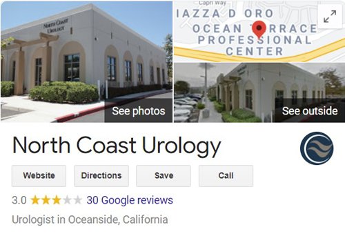 North Coast Urology - Starting Reviews 5-6-21