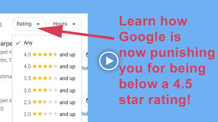 Video explaining Google's new star rating filter